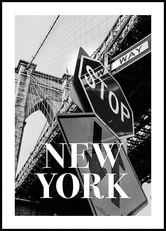 NYC Brooklyn Bridge Poster