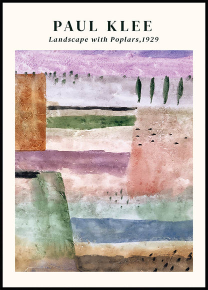 Paul Klee - Landscape with Poplars Poster