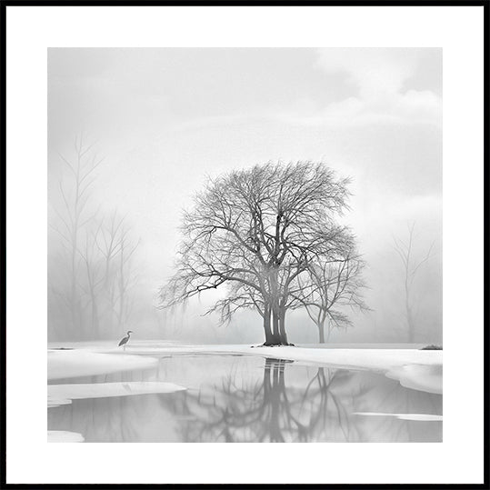 Tranquility after the snow Poster