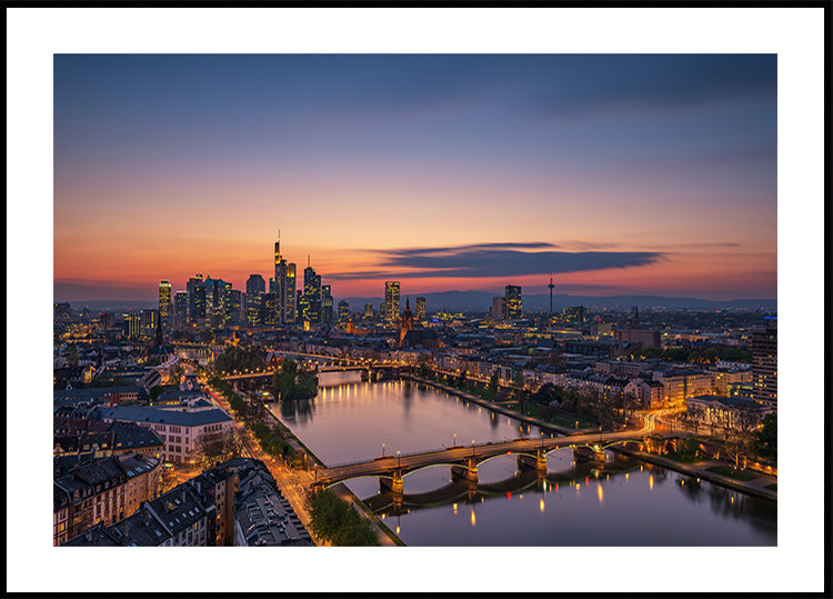 Frankfurt Skyline at sunset