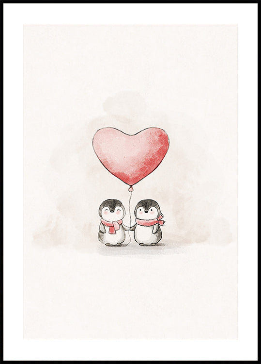 Penguin in Love Poster