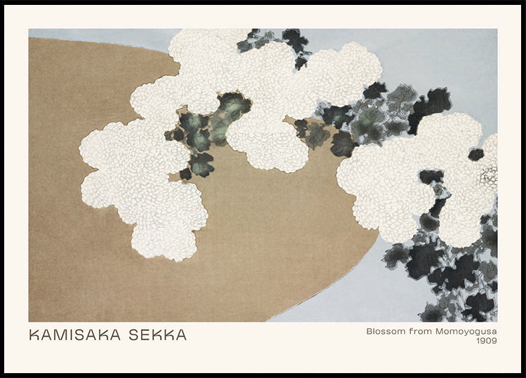 Blossom from Momoyogusa, Japanese floral abstract Poster