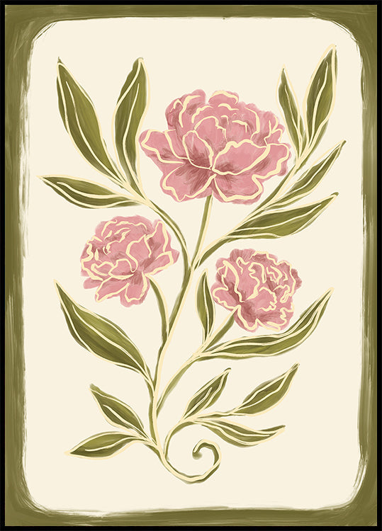 Peonies Poster