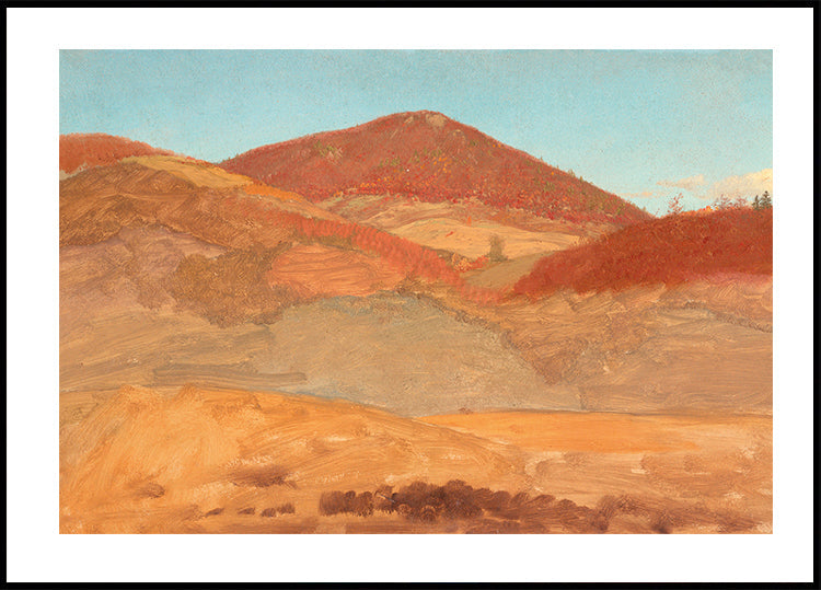 Hilly Autumn Landscape Poster