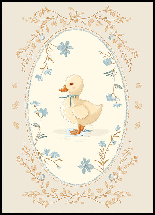 Vintage Duckling Poster