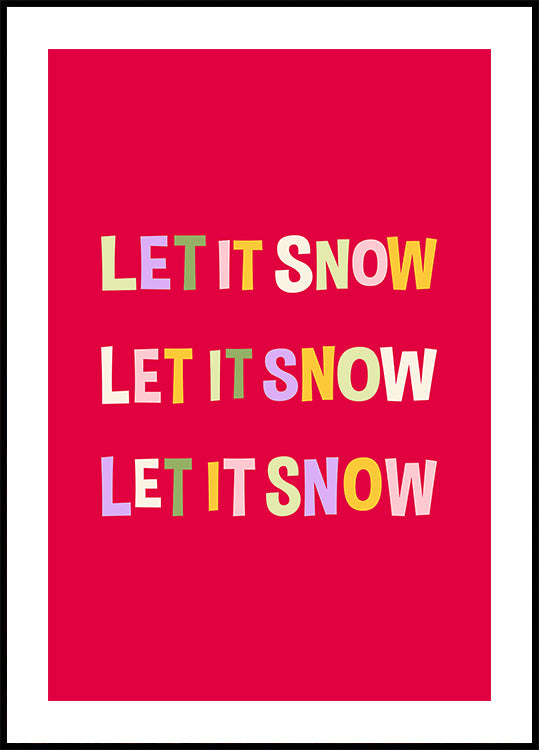 Let It Snow No.1 Poster
