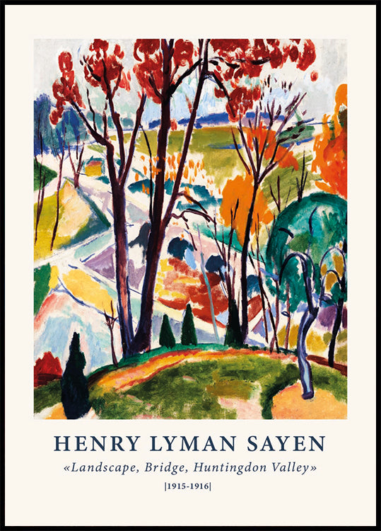 Henry Lyman Sayen, Huntingdon Valley Poster