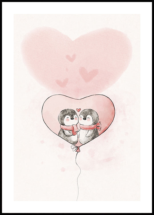 Penguin in love Poster
