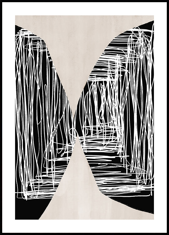 Monochrome Maze Poster