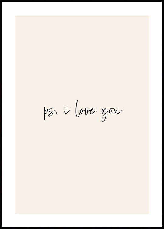 Ps. I Love You Poster