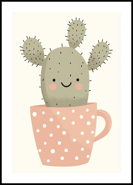 Smiling Cactus Poster
