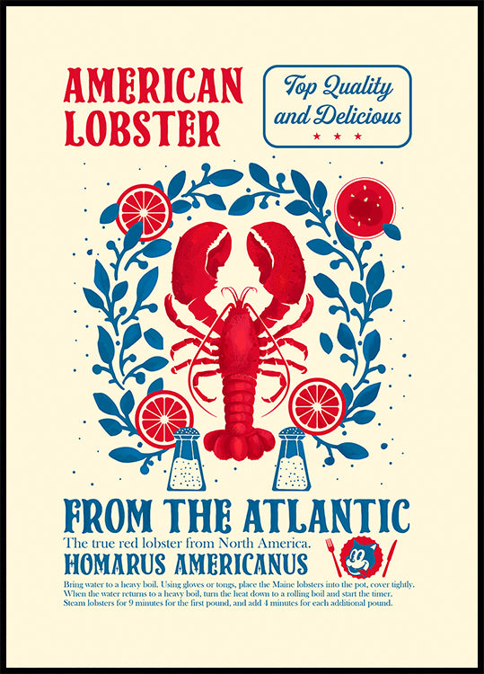 Lobster kitchen print