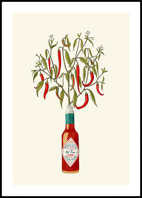 Chili Pepper Plant Poster