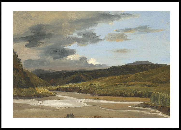 Plein-air Sketch Of A River By Jules Coignet Poster