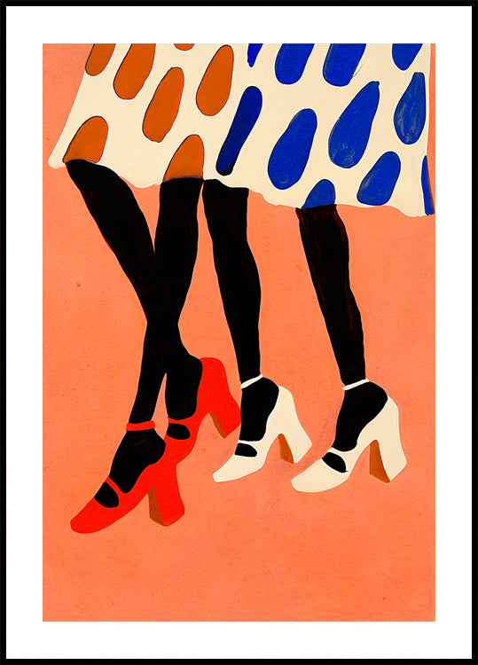 Polka Dot Steps Poster