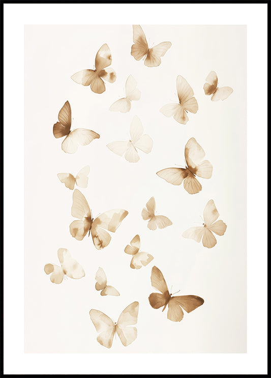 Soft Butterfly Poster