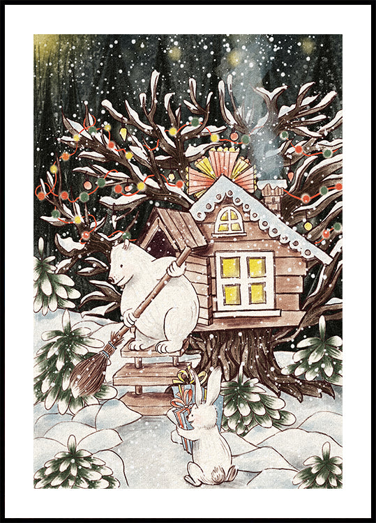 Christmas Treehouse Poster