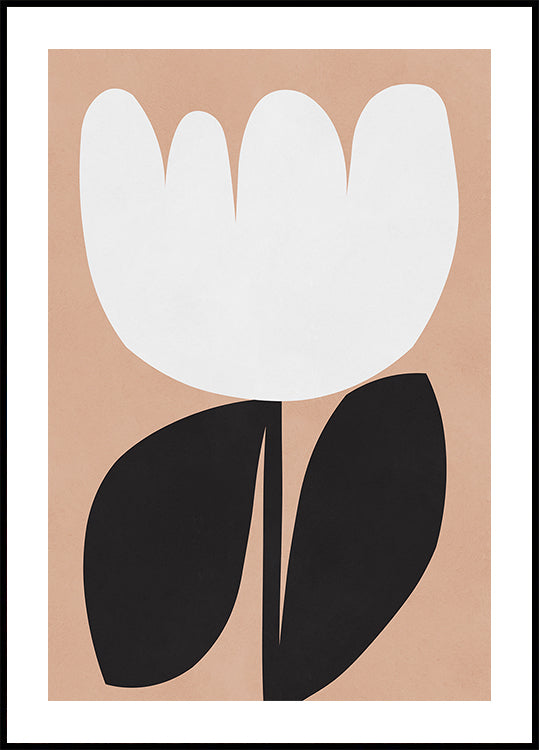 Expressive flower Shapes Poster