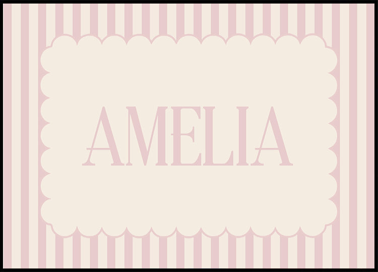 Personalized Girl Name Poster