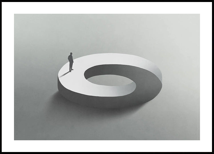 Endless Path, Surreal Loop Structure Poster