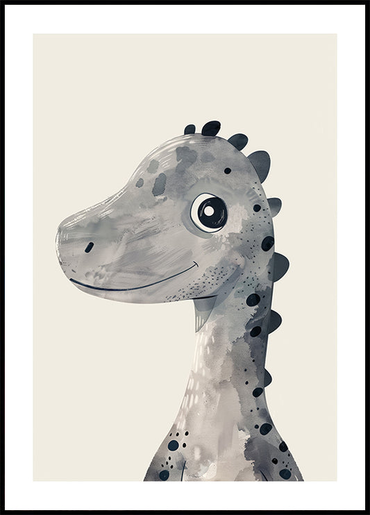 Smiling Dinosaur Poster