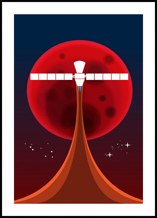Mars Space Art Poster