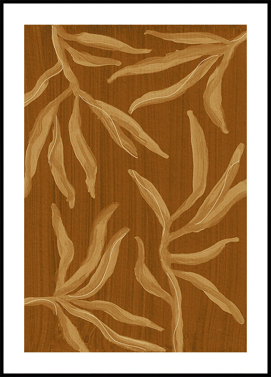 Ghost Fern 2 Sepia Poster