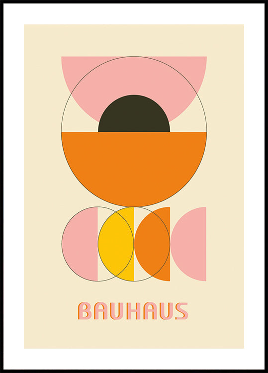 Bauhaus Color Shapes No.4 Poster