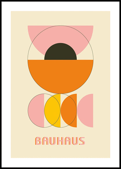 Bauhaus Color Shapes No.4 Poster
