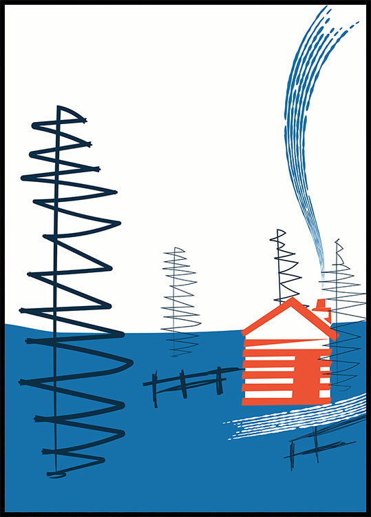 Cozy Cabin Retreat Poster
