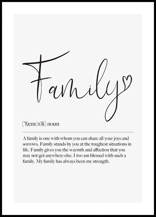 Family Definition Poster