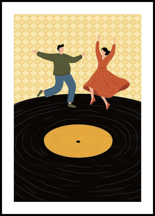 Dancing on Vinyl Poster