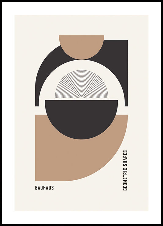Bauhaus Geometric Shapes No.1  Poster