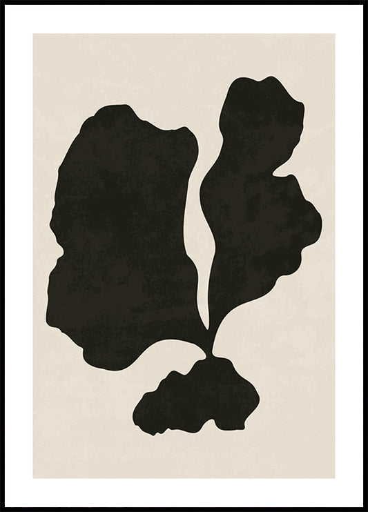 Black Abstract Shape Poster