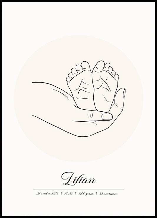 Baby Born Personalized Poster