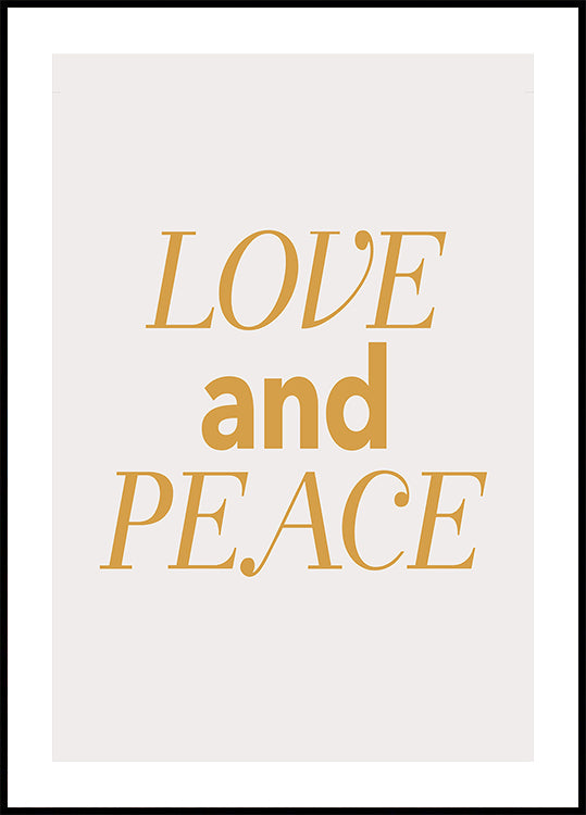Love and Peace Poster