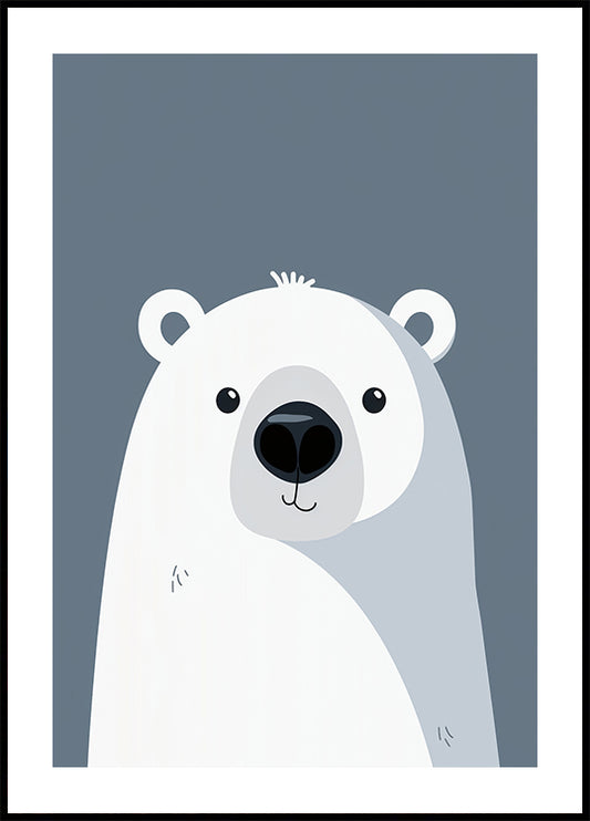 Arctic Smile, Polar Bear Poster