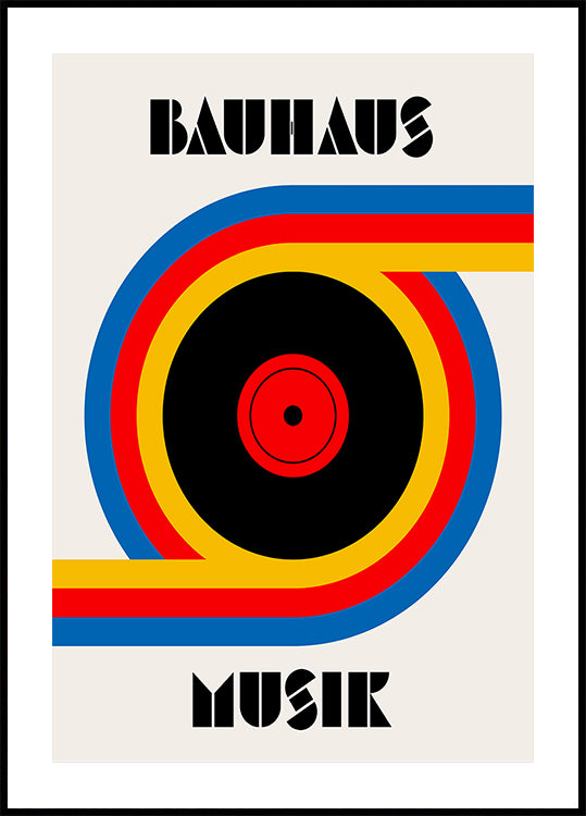 Bauhaus Musik Vinyl Poster