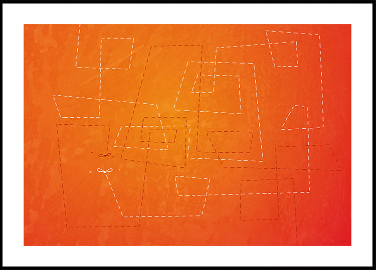 The Abstract Orange Poster