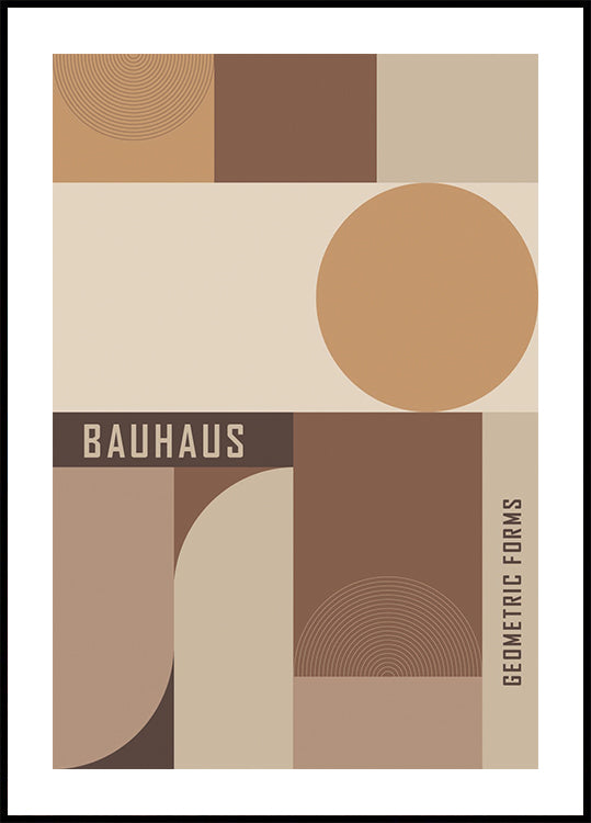 Bauhaus Geometric Forms Poster