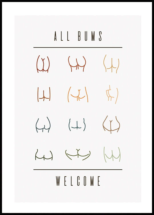 All Bums Welcome Poster