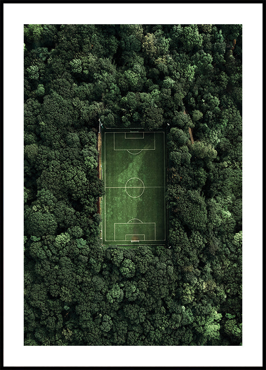 Forest Soccer Field Poster