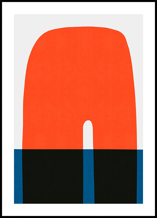 Blue and red 8 Poster