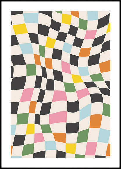 Strange Checkers Poster