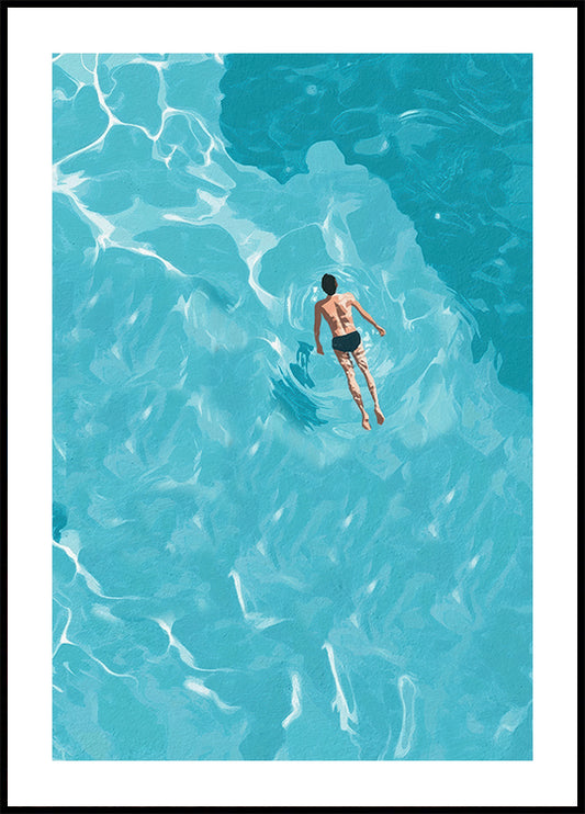 Solo Swimmer Poster
