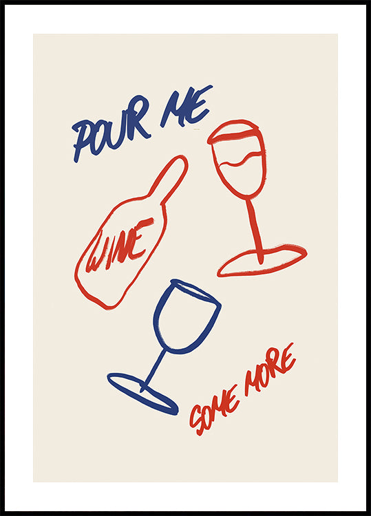 Sips and Scribbles Poster