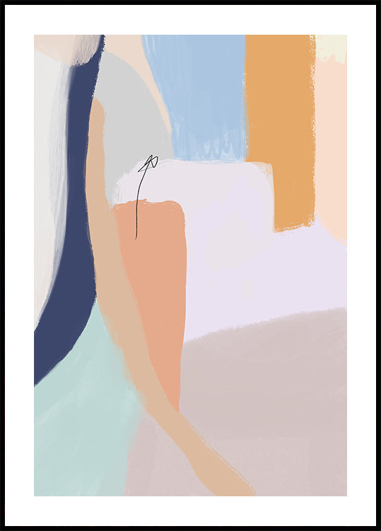 Soft Pastel Hues and Bold Brushstrokes