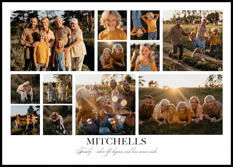 Our Family Collage Poster