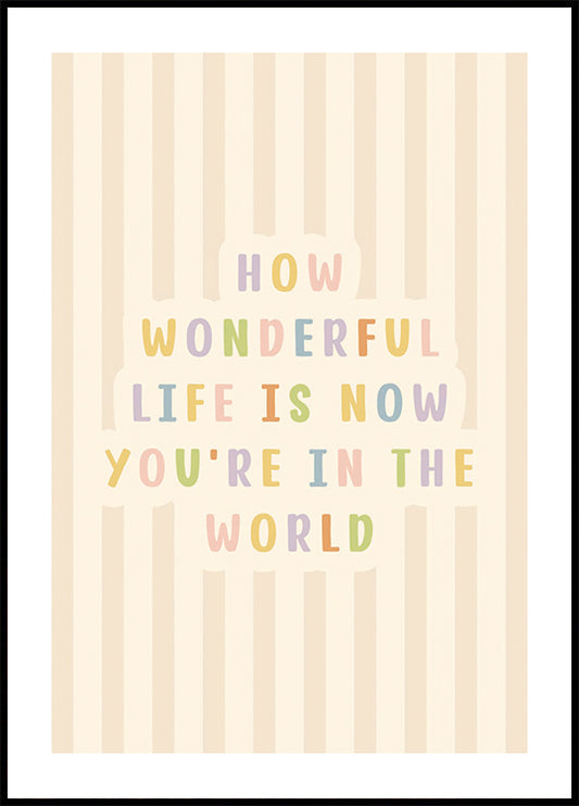 How Wonderful Life Is Poster