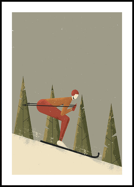 Skiing Poster